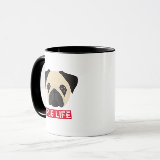 Pug Life Coffee-Mok Mok (Voorkant links)
