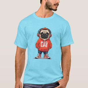 Pug Life: De straatstijl van de pup T-shirt