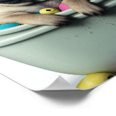 Pug Life: Een zacht avontuur in de Bathtub Poster (Hoek)