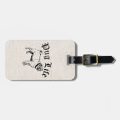 Pug Life Funny Dog Gangster Bagagelabel (Voorkant horizontaal)