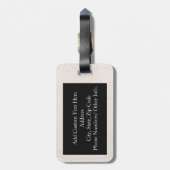 Pug Life Funny Dog Gangster Bagagelabel (Achterkant verticaal)