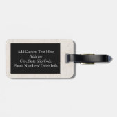 Pug Life Funny Dog Gangster Bagagelabel (Achterkant horizontaal)