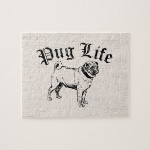 Pug Life Funny Dog Gangster Legpuzzel