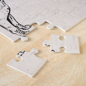 Pug Life Funny Dog Gangster Legpuzzel (Zijkant)