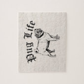 Pug Life Funny Dog Gangster Legpuzzel (Verticaal)