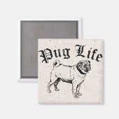 Pug Life Funny Dog Gangster Magneet (Voorkant / Achterkant)