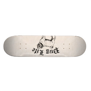 Pug Life Funny Dog Gangster Persoonlijk Skateboard