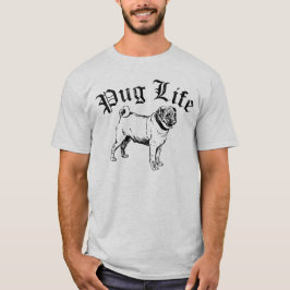 Pug Life Funny Dog Gangster T-shirt