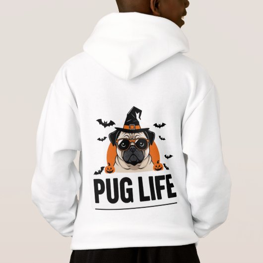  Pug Life – Funny Dog Lover T-Shirt Design 🐶😎 (Achterkant)