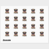 Pug Life Funny Pug Sunglasses Sticker Pug Lover Gi (Vel)