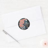 Pug life grappig citaat sarcastische hond ronde sticker (Envelop)