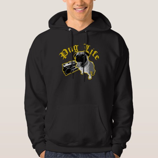 Pug Life Hoodie (Voorkant)