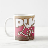 "Pug Life" — Hoodie-Mok Koffiemok (Links)