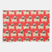 Pug Life keukenhanddoek (Horizontaal)