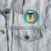 Pug Life-knop Ronde Button 5,7 Cm (In situ)
