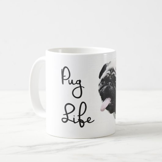 Pug Life Koffiemok (Voorkant links)