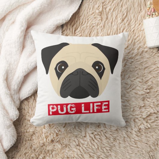 Pug Life Kussen (Deken)