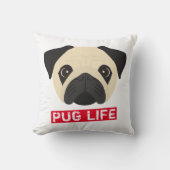 Pug Life Kussen (Voorkant)