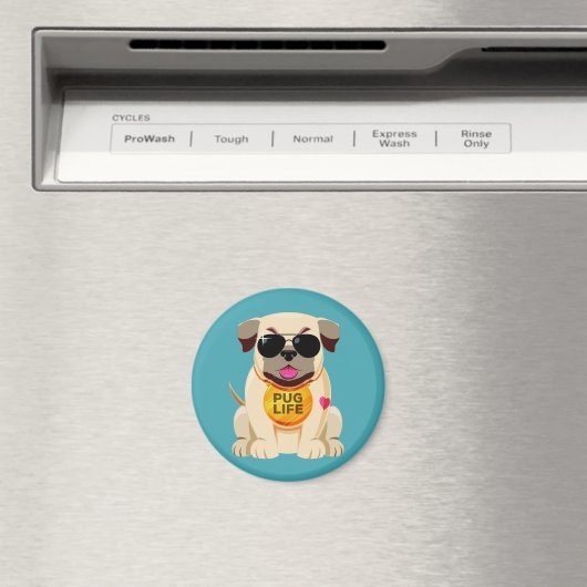 Pug Life magnet (Insitu (Vaatwasser))