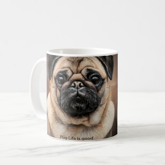 Pug Life-Mok Koffiemok (Voorkant links)