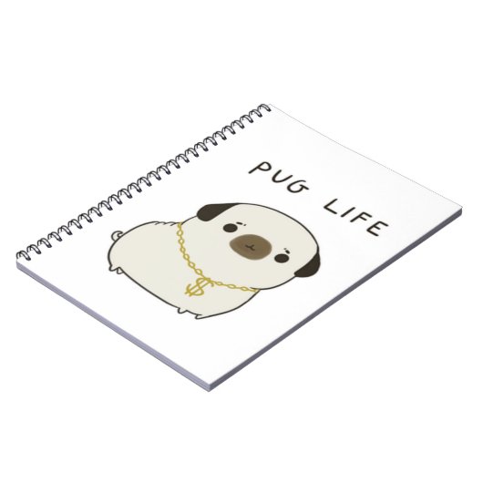 Pug Life Notitieboek (Linkerzijde)