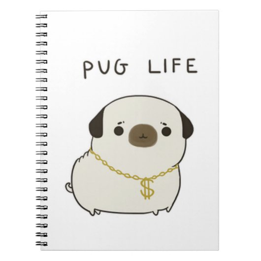 Pug Life Notitieboek (Voorkant)