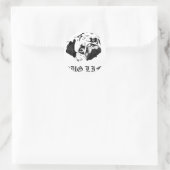 Pug Life Ronde Sticker (Tas)