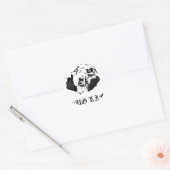 Pug Life Ronde Sticker (Envelop)