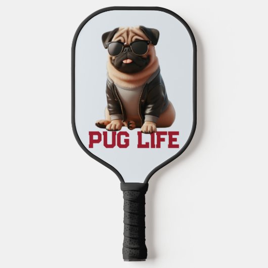 Pug Life Schattige hondenontwerp voor Pug Lovers! Pickleball Paddle (Voorkant)