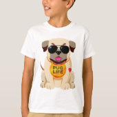 Pug Life shirten & colbertjassen T-shirt (Voorkant)