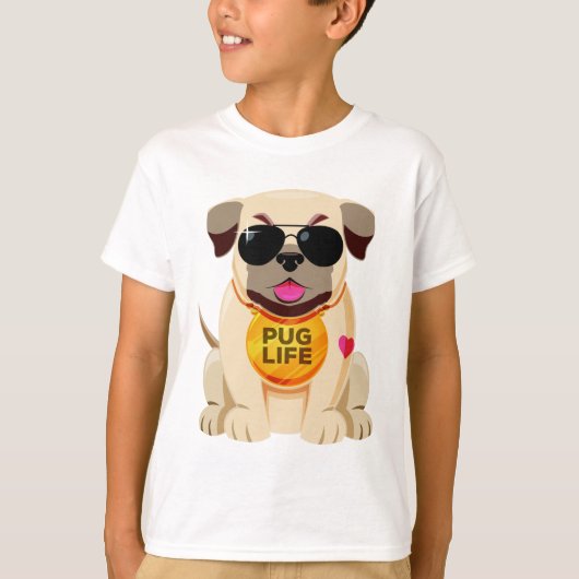 Pug Life shirten & colbertjassen T-shirt (Voorkant)