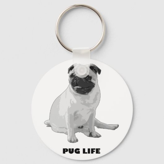 Pug Life Sleutelhanger (Voorkant)
