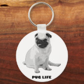 Pug Life Sleutelhanger (Voorkant)