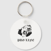 Pug Life Sleutelhanger (Voorkant)