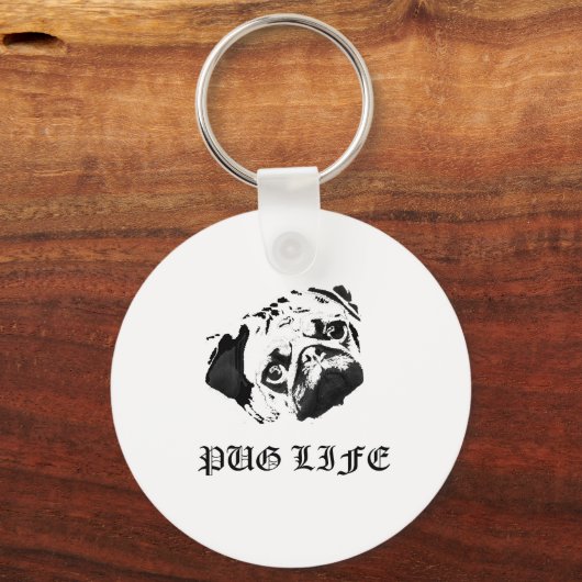 Pug Life Sleutelhanger (Voorkant)