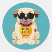 Pug Life stickers (Voorkant)