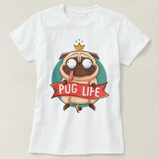 Pug Life T-Shirt (Design voorkant)
