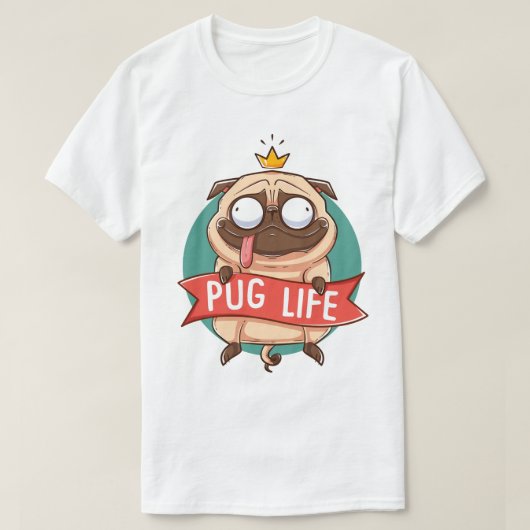Pug Life T-Shirt (Design voorkant)