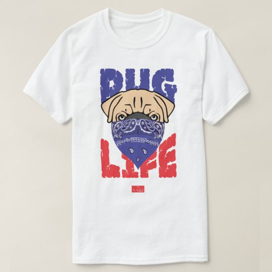 PUG LIFE T-SHIRT (Design voorkant)