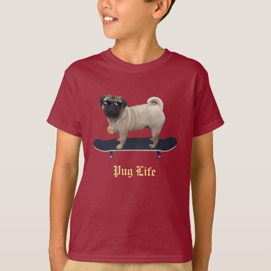 Pug Life T-shirt (Voorkant)