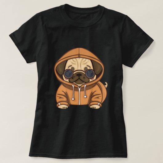 Pug Life T-shirt voor dames (Design voorkant)