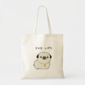 Pug Life Tote Bag (Voorkant)