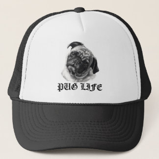 Pug Life Trucker Hat van nicola Trucker Pet