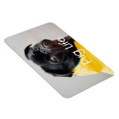 "Pug Life" Volledig bewerkbare fotomagneet Magneet (Rechterzijde)