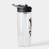 Pug likken ijs waterfles (Rechts)