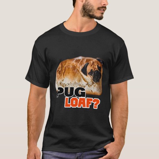 Pug LOAF-shirt met wieldop en sticker Classi T-shirt (Voorkant)