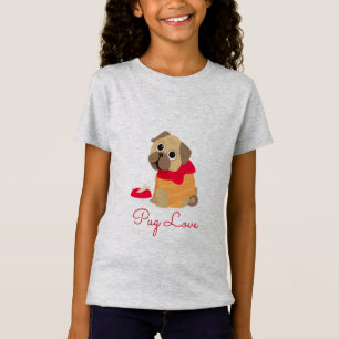 Pug Love Ceuk dierenvriend T-shirt