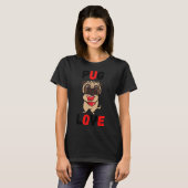 Pug Love Classic T-Shirt 150 (Voorkant volledig)