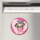 Pug Love Magnet (Insitu (Vaatwasser))