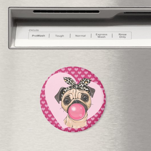 Pug Love Magnet (Insitu (Vaatwasser))